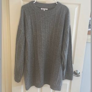 Reformation Grey Wool Sweater Dress